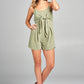 Front Tie Tank Romper