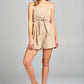 Front Tie Tank Romper