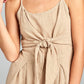 Front Tie Tank Romper