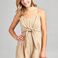 Front Tie Tank Romper