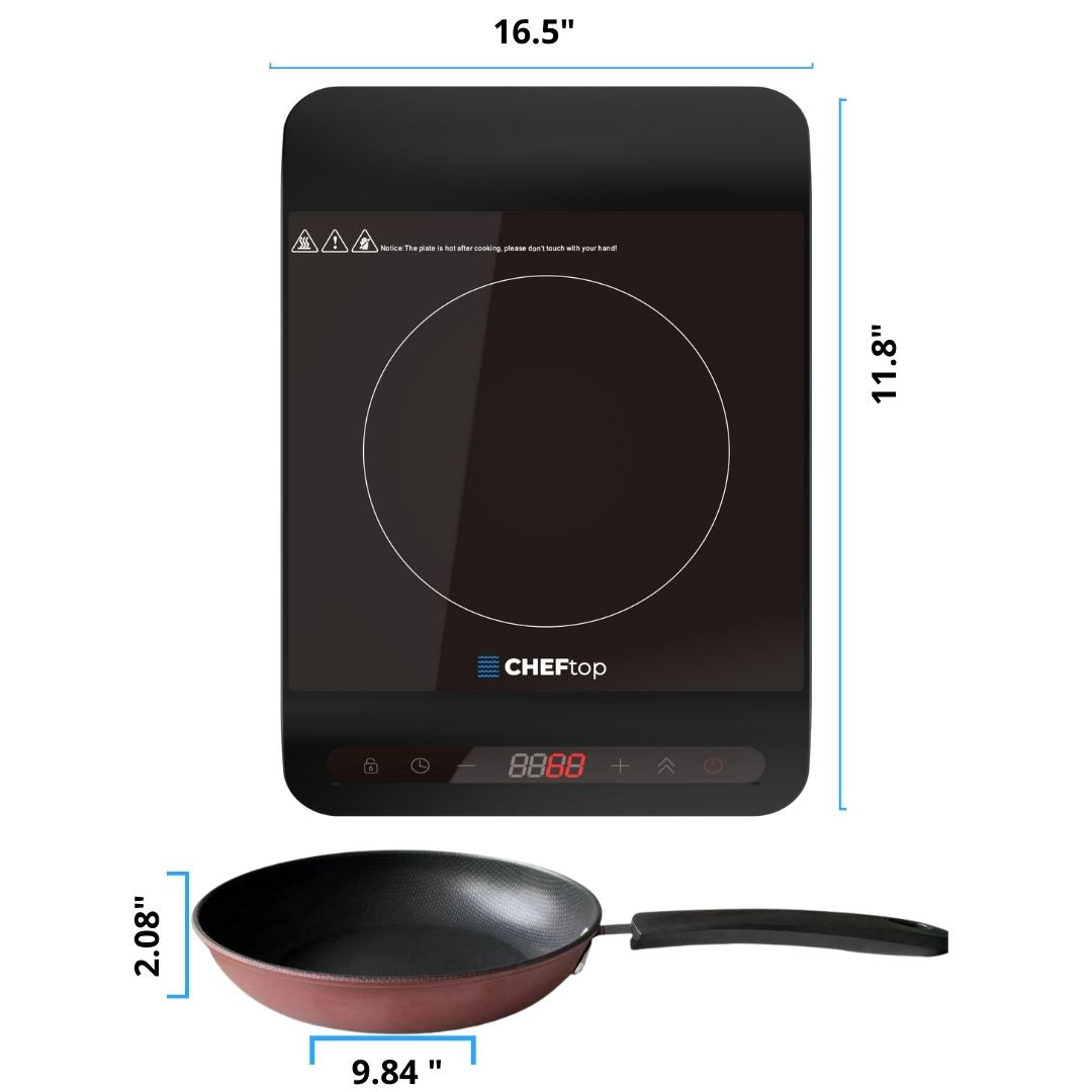 Cheftop Single Induction Burner Cooktop - Smart, Safe, and Sleek Cooking Anywhere