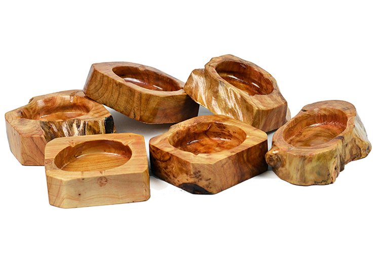 Natural Wooden Ashtray – 100% Handmade from Tree Root