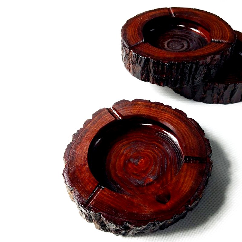 Natural Wood Piece Ashtray – 100% Handmade