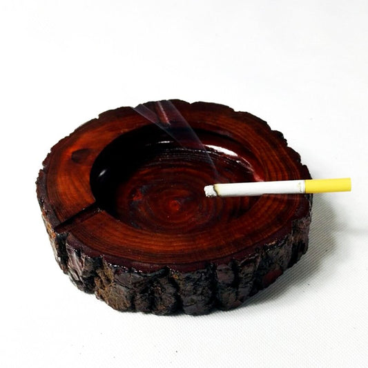 Natural Wood Piece Ashtray – 100% Handmade