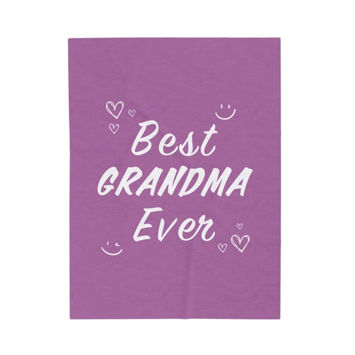 Best Grandma Ever Plush Throw Blanket – A Cozy Gift for Grandma