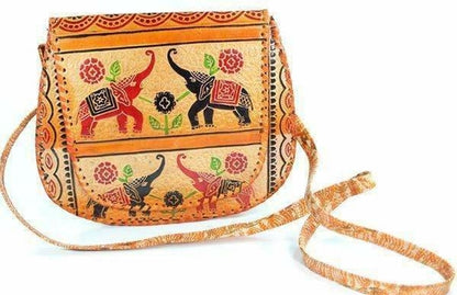 Trunks Up, Lucky Elephants Purse – Boho-Inspired Leather Handbag