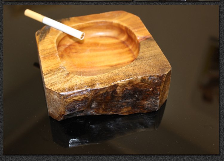 Natural Wooden Ashtray – 100% Handmade from Tree Root