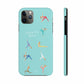 Yoga Poses Blue Tough Case for iPhone with Wireless Charging