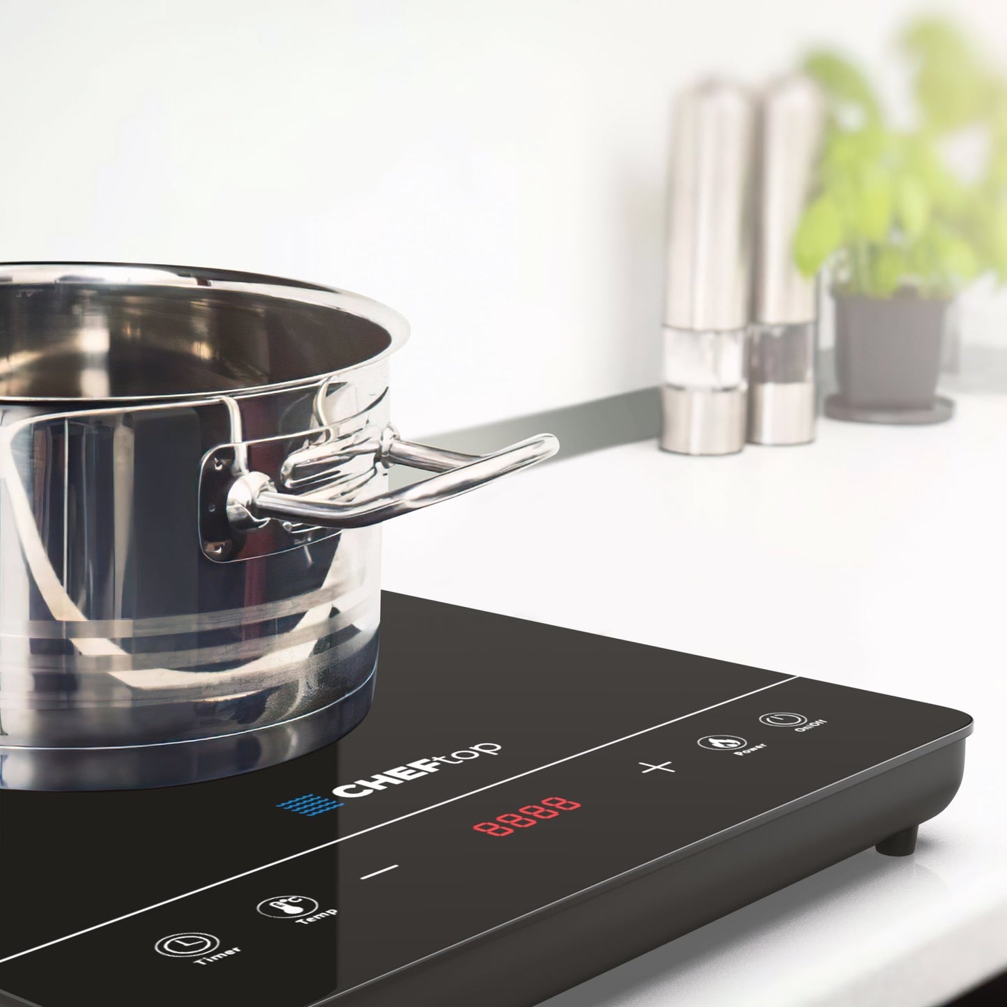 Cheftop Single Induction Burner Cooktop - Smart, Safe, and Sleek Cooking Anywhere