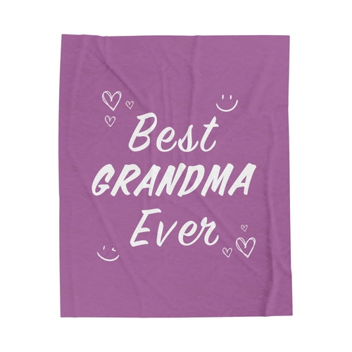 Best Grandma Ever Plush Throw Blanket – A Cozy Gift for Grandma