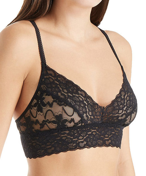 Semi-Sheer Lace Wireless Bralette – Elegance Meets Comfort