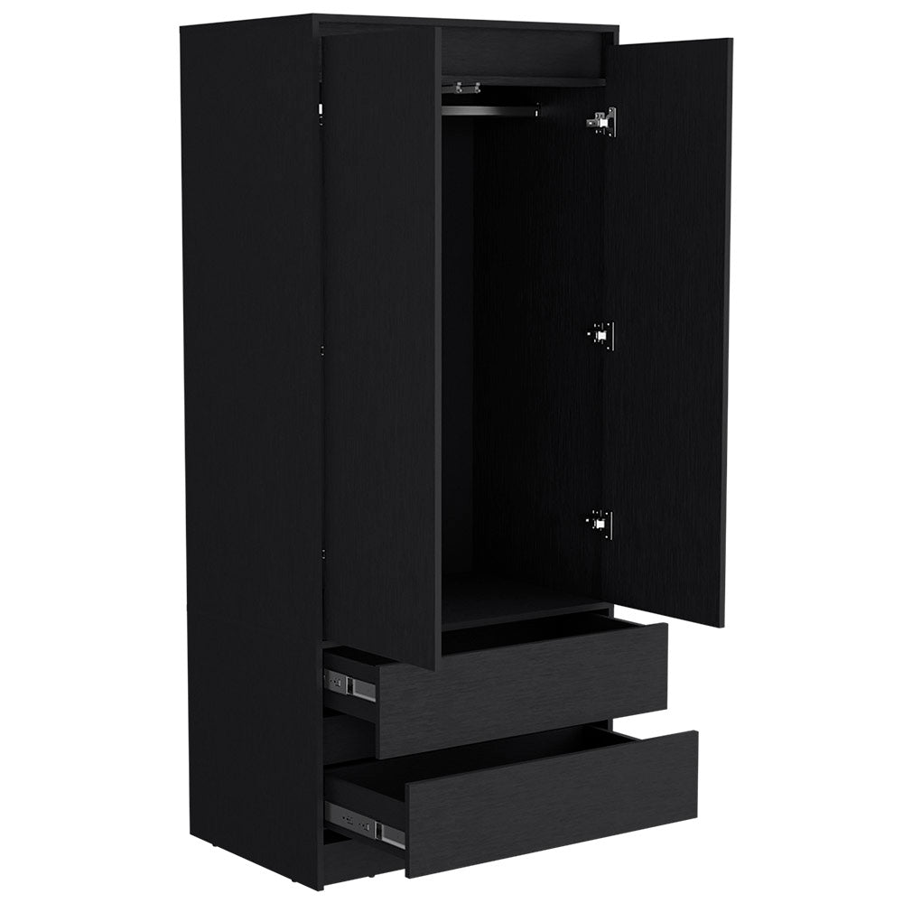 Lewes 2-Piece Bedroom Set – Modern Armoire & Dresser Combo