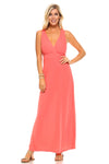 Halter Maxi Dress with Cross Back Straps