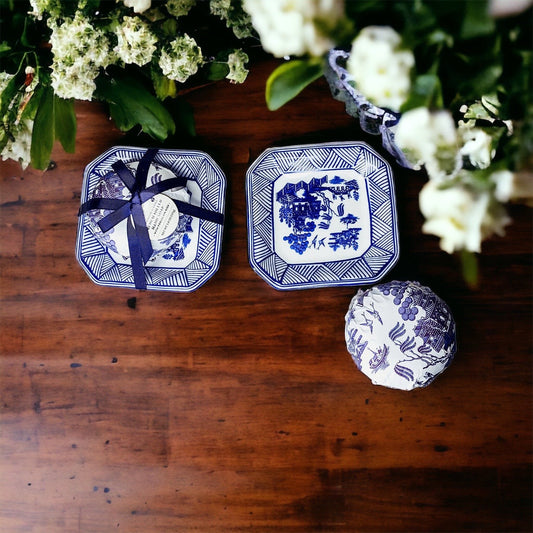 Chinoiserie-Inspired Soap & Tray Set – Elegant and Versatile