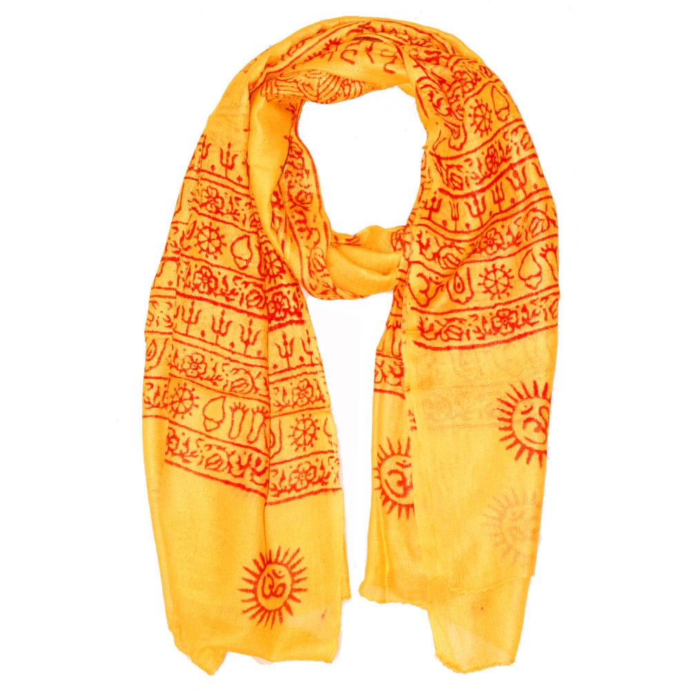 Spiritual Symbols Scarf – A Stylish Accessory with Sacred Designs