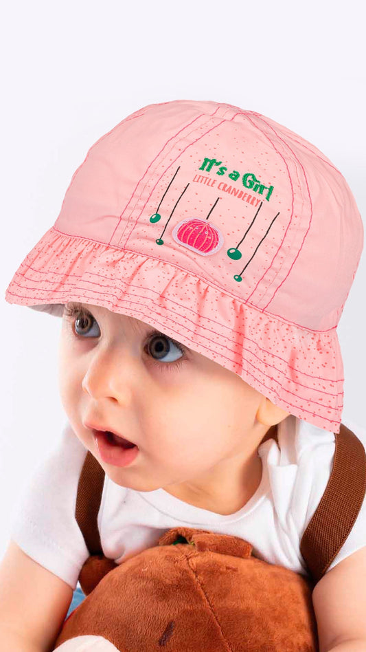 "It's a Girl" Little Cranberry Hat – Soft & Stretchy