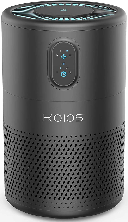 KOIOS B-D02L Air Purifier – 3-in-1 H13 True HEPA Filter for Large Rooms