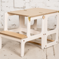 2 in 1 White Kitchen helper/table