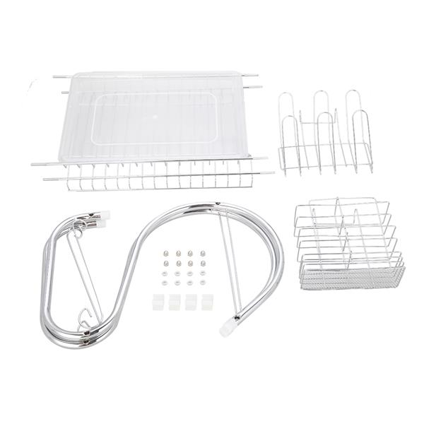 Multifunctional S-shaped Dual Layer Dish Drainer – Stylish & Space-Saving