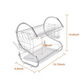 Multifunctional S-shaped Dual Layer Dish Drainer – Stylish & Space-Saving