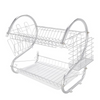 Multifunctional S-shaped Dual Layer Dish Drainer – Stylish & Space-Saving