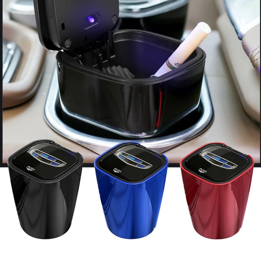 "LumiAsh Car Ashtray" – Sleek Design Meets Practical Functionality