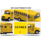 Bus Toy Model – High-Quality Pull-Back Design for Kids & Collectors