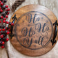 Handmade Wooden Serving Tray – A Charming Addition to Your Holiday Décor