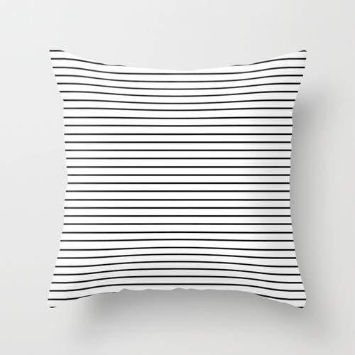 Minimal Stripes Throw Pillow – 16" x 16"