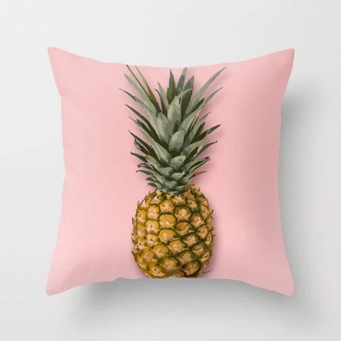 Pineapple Throw Pillow – 16" x 16"