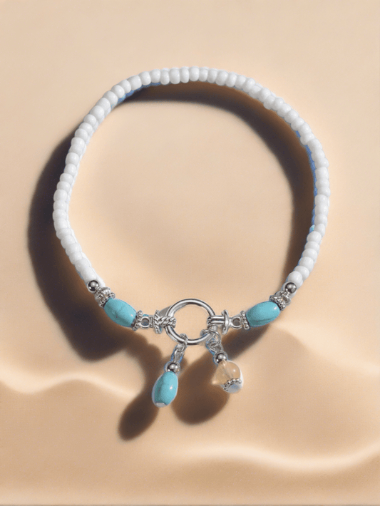 Beach Beaded Stretch Anklet – Embrace Bohemian Island Vibes